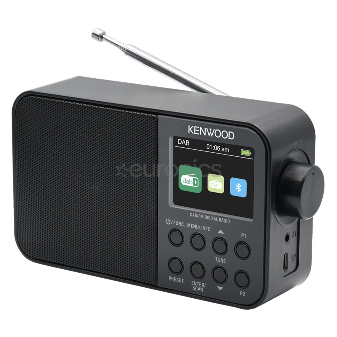 Kenwood Portable DAB+ Radio CR-M30DAB, black - Radio