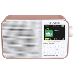 Kenwood Portable DAB+ Radio CR-M30DAB, roosa/valge - Raadio CR-M30DAB-R