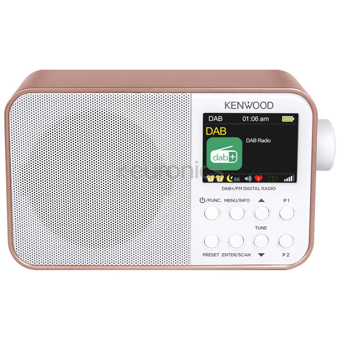 Kenwood Portable DAB+ Radio CR-M30DAB, rose gold/white - Radio