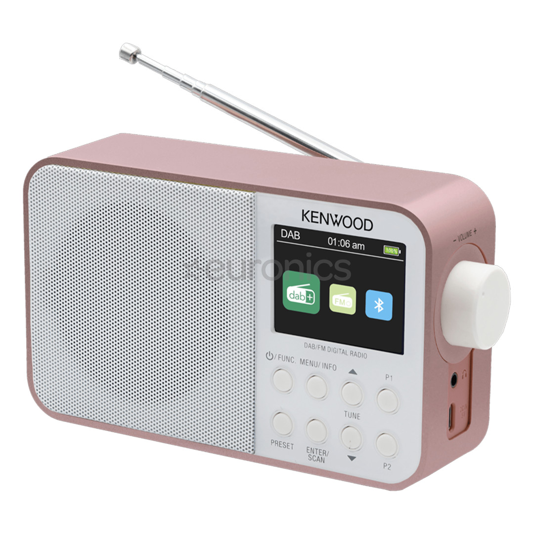 Kenwood Portable DAB+ Radio CR-M30DAB, rose gold/white - Radio