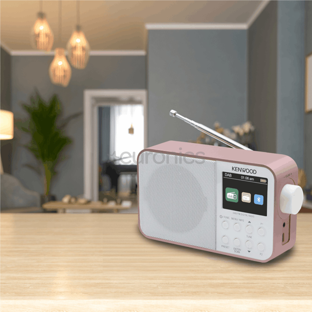 Kenwood Portable DAB+ Radio CR-M30DAB, rose gold/white - Radio