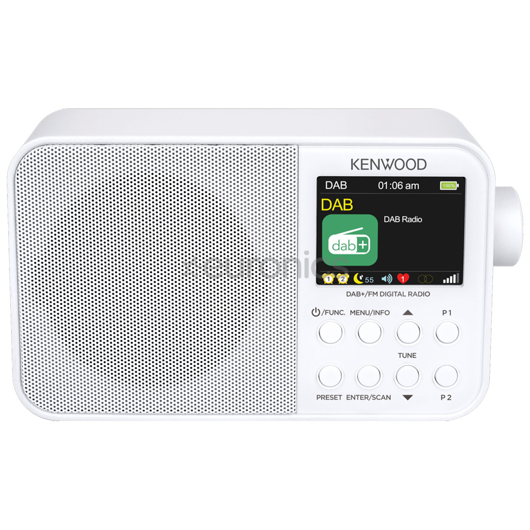 Kenwood Portable DAB+ Radio CR-M30DAB, white - Radio