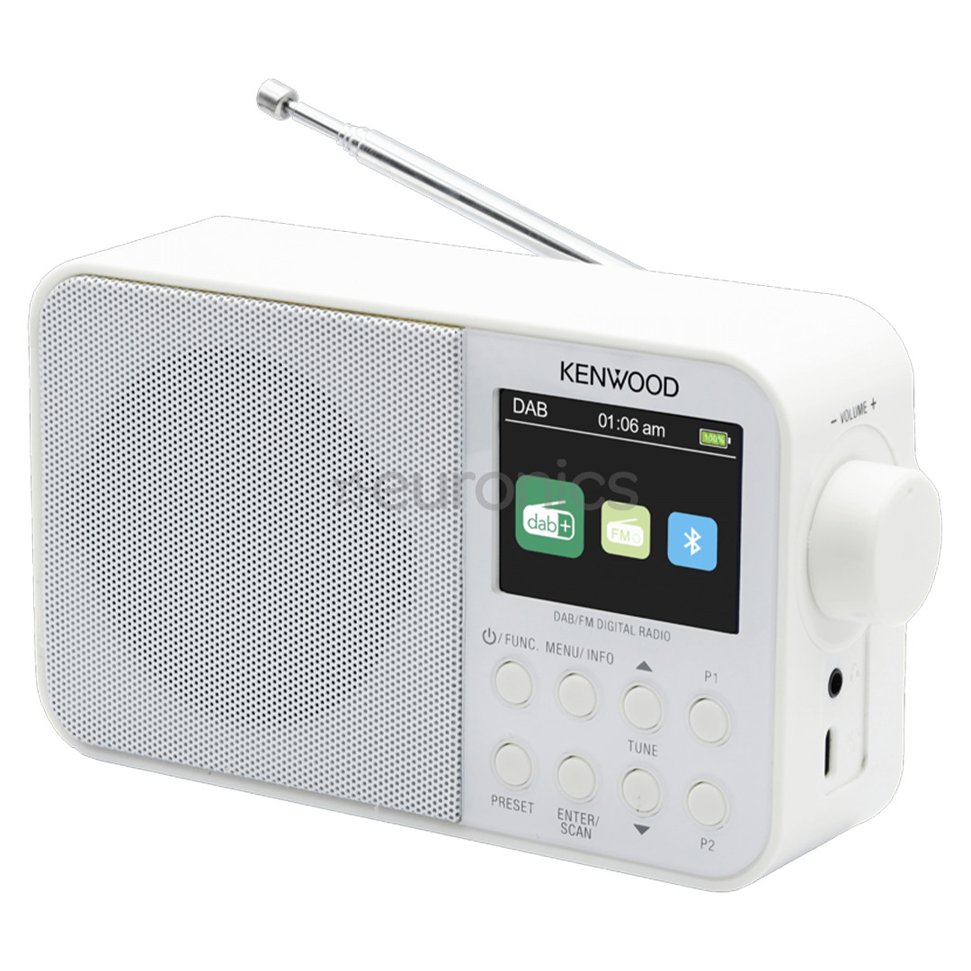 Kenwood Portable DAB+ Radio CR-M30DAB, white - Radio