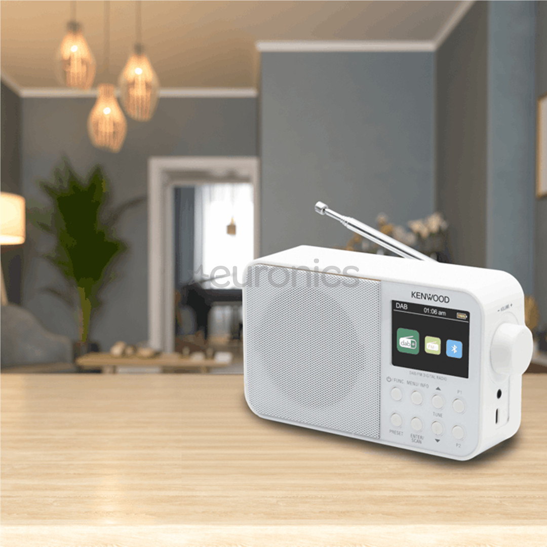 Kenwood Portable DAB+ Radio CR-M30DAB, white - Radio