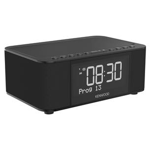 Kenwood Clock Radio CR-ST40DAB, must - Kellraadio
