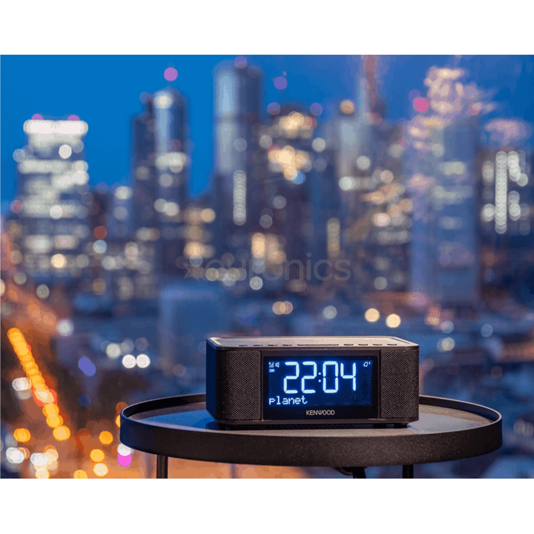 Kenwood Clock Radio CR-ST40DAB, черный  - Радиочасы