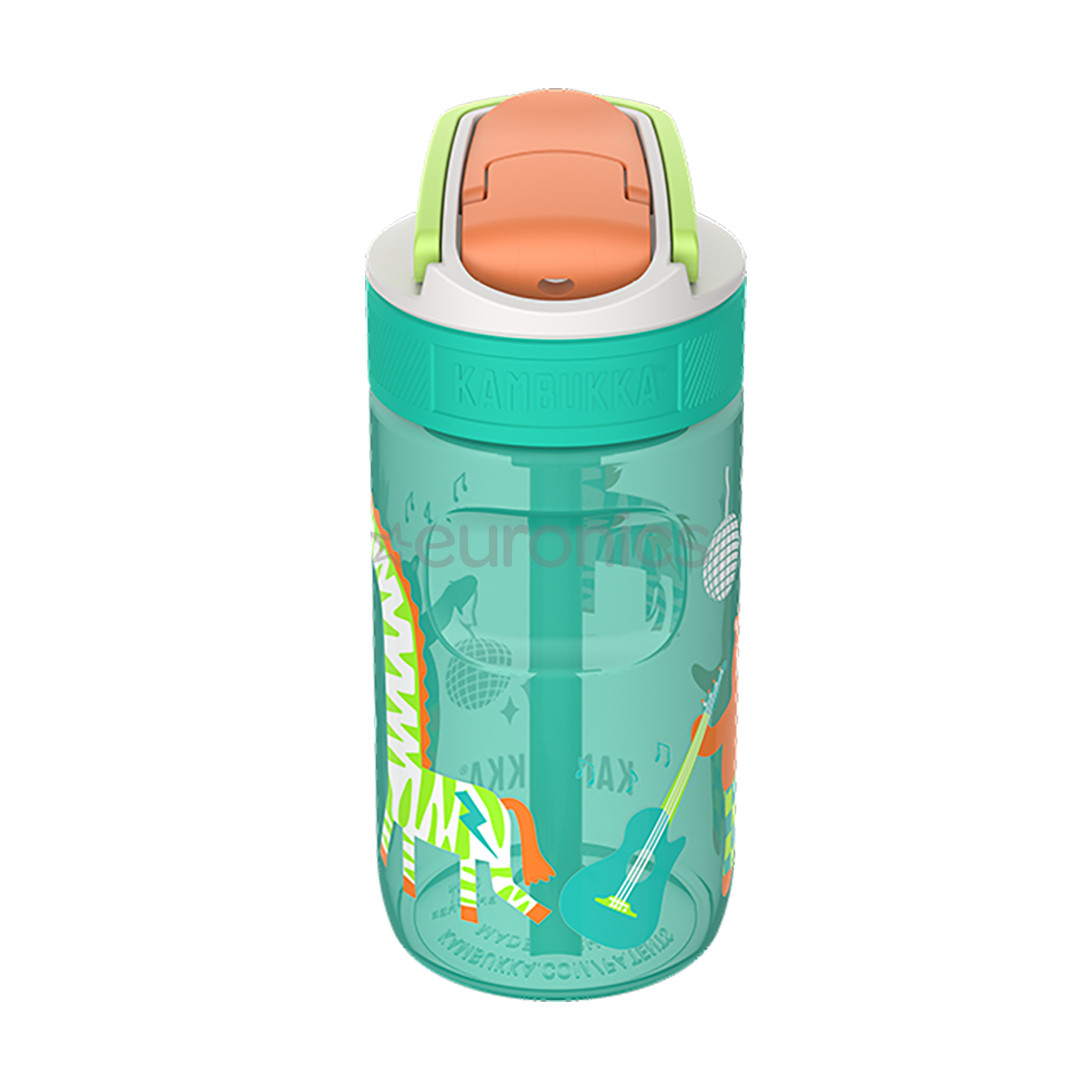 Kambukka Lagoon Disco Zoo, 400 мл, сине-зеленый - Детская бутылка