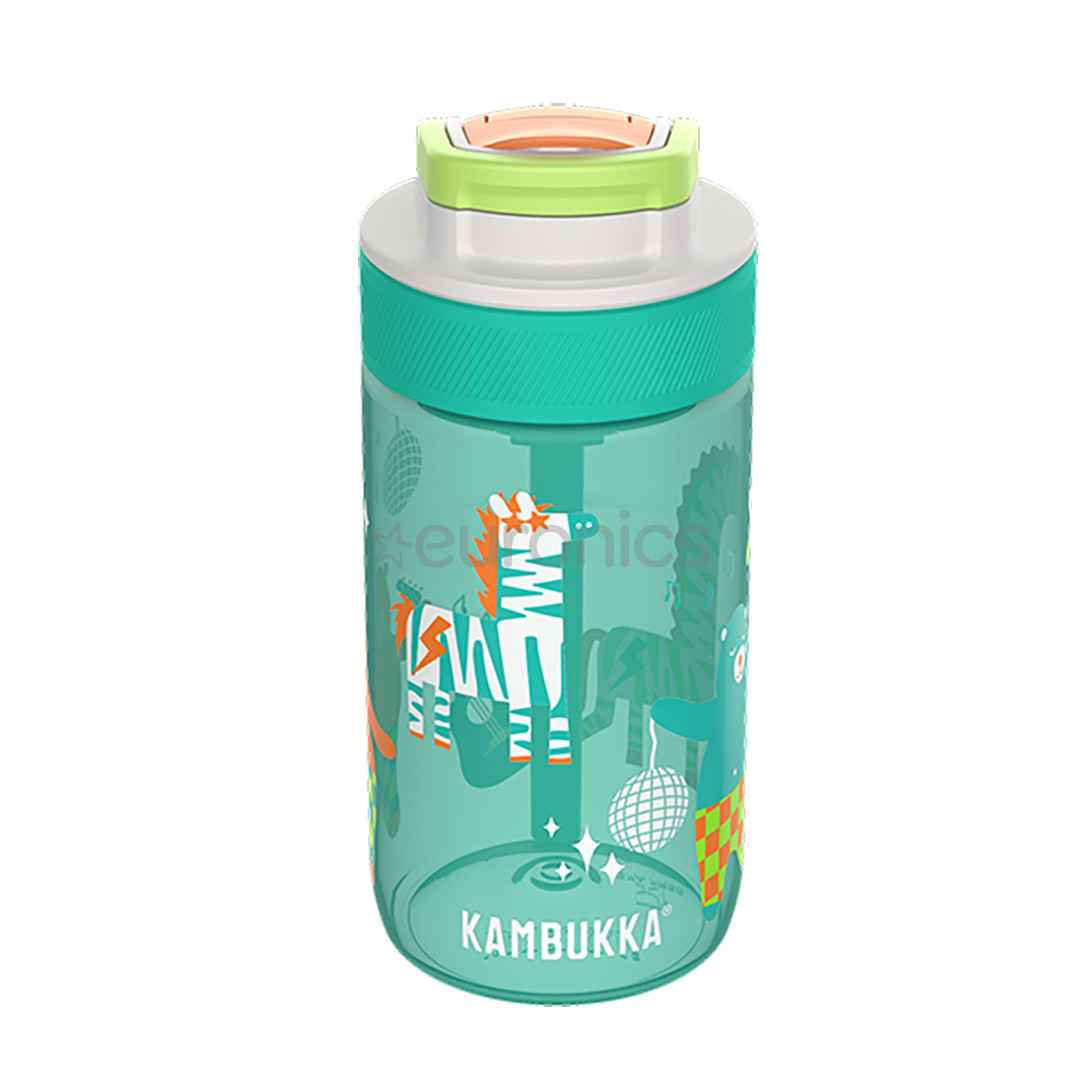 Kambukka Lagoon Disco Zoo, 400 мл, сине-зеленый - Детская бутылка
