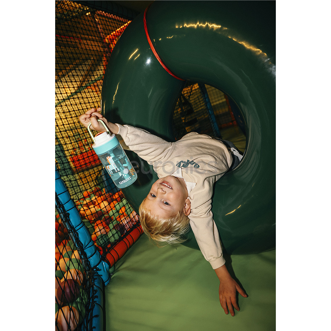 Kambukka Lagoon Disco Zoo, 400 мл, сине-зеленый - Детская бутылка