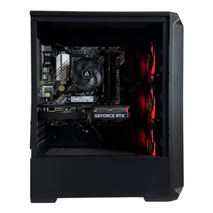 Intop Gaming R5, Ryzen 5, 16 GB, 1 TB, RTX 4060, must - Lauaarvuti