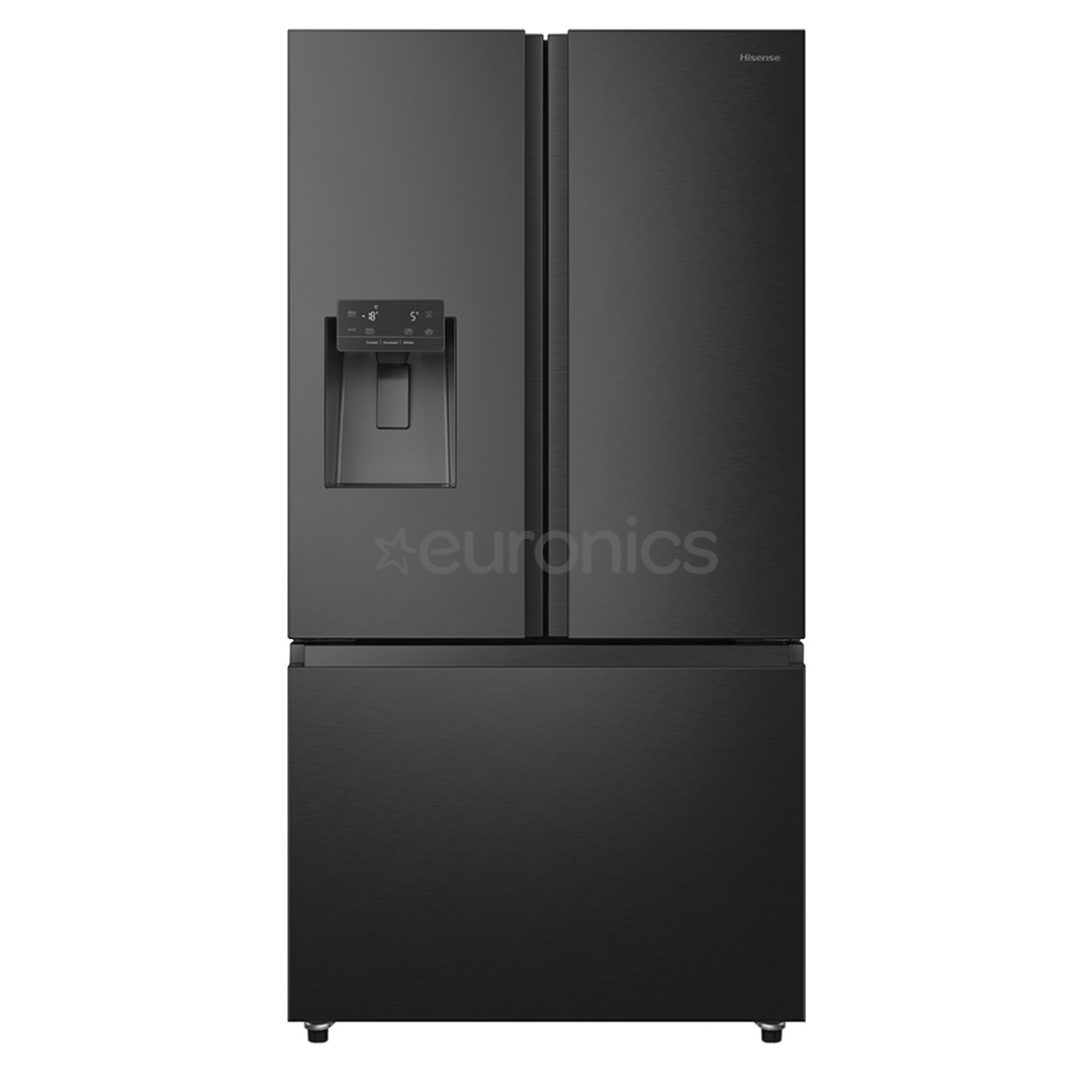 Hisense, No Frost, 612 л, высота 179 см, черный - SBS-холодильник