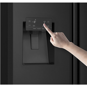 Hisense, No Frost, 612 л, высота 179 см, черный - SBS-холодильник