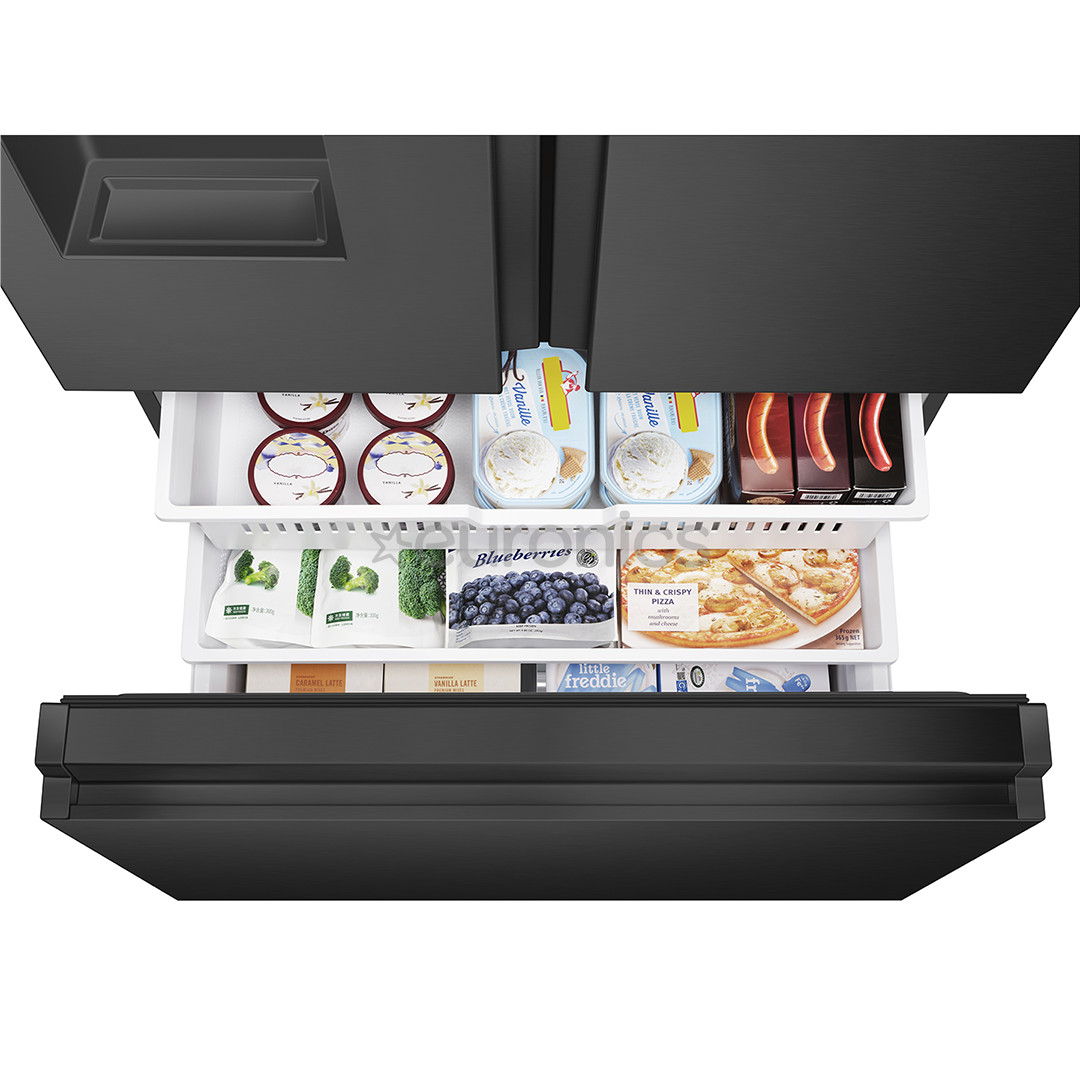 Hisense, No Frost, 612 л, высота 179 см, черный - SBS-холодильник