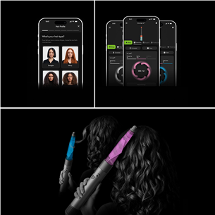 Dyson Airwrap i.d.™, Bluetooth®, 1300 W, lilla - Juuste kujundamise seade