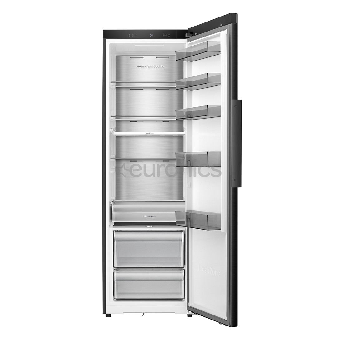 Hisense, 372 л, высота 186 см, черный - Холодильный шкаф