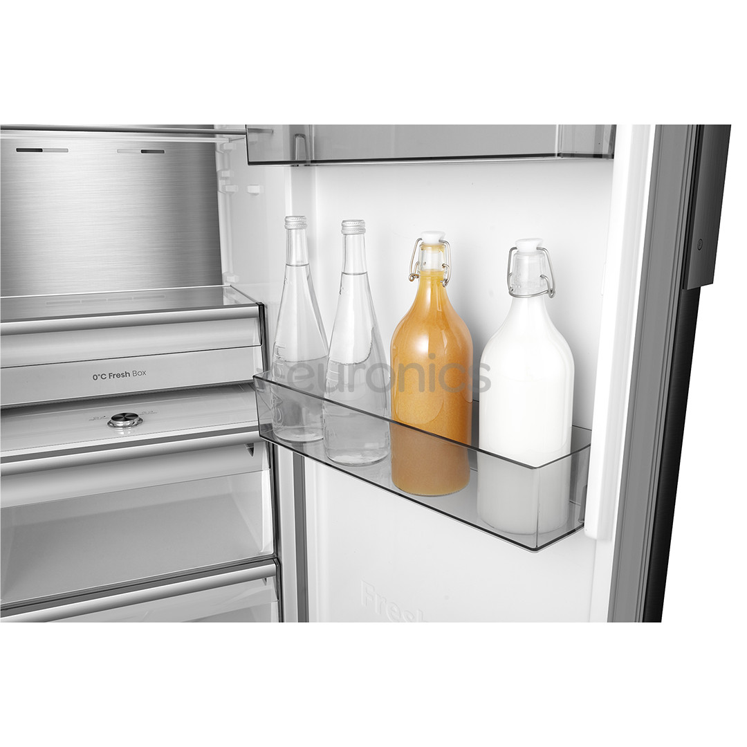 Hisense, 372 л, высота 186 см, черный - Холодильный шкаф