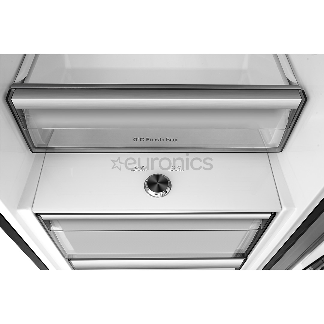 Hisense, 372 л, высота 186 см, черный - Холодильный шкаф