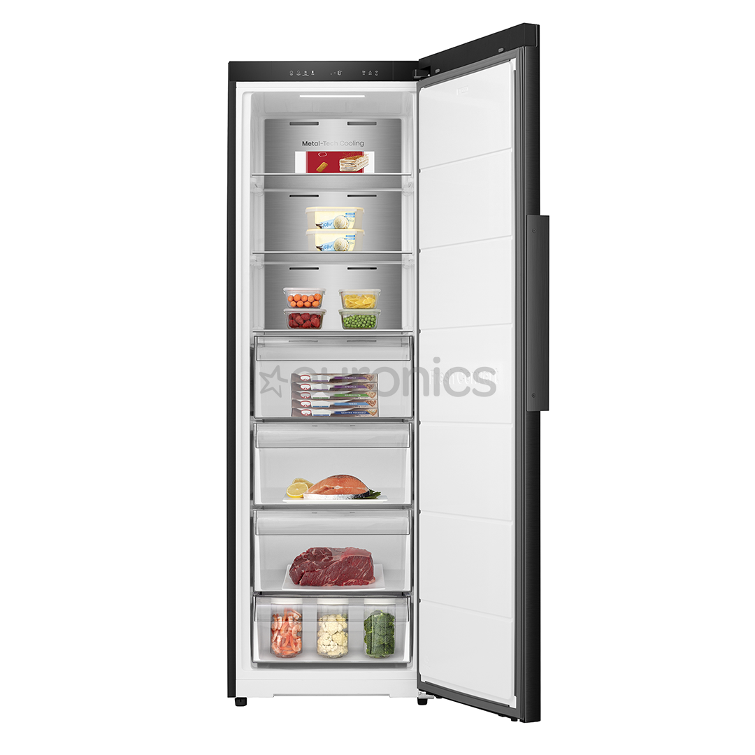 Hisense, NoFrost, 312 L, height 186 cm, black - Freezer