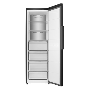 Hisense, NoFrost, 312 L, height 186 cm, black - Freezer