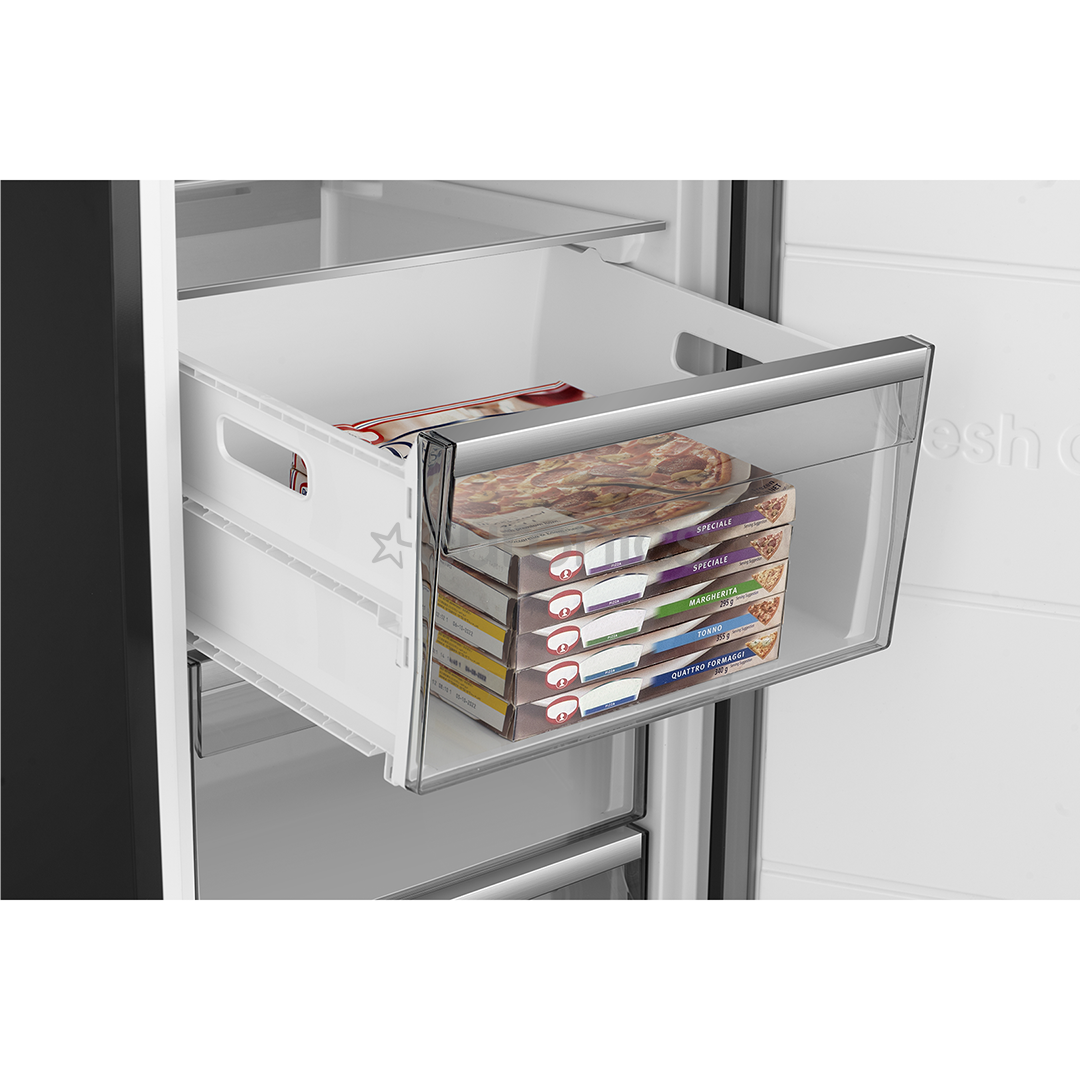 Hisense, NoFrost, 312 L, height 186 cm, black - Freezer