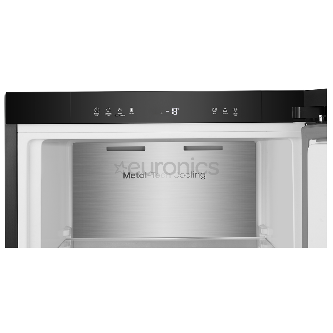 Hisense, NoFrost, 312 L, height 186 cm, black - Freezer