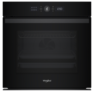 Whirlpool, 73 L, pyrolytic cleaning, black - Built-in oven