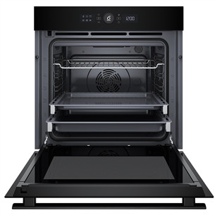 Whirlpool, 73 L, pyrolytic cleaning, black - Built-in oven