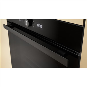 Whirlpool, 73 L, pyrolytic cleaning, black - Built-in oven