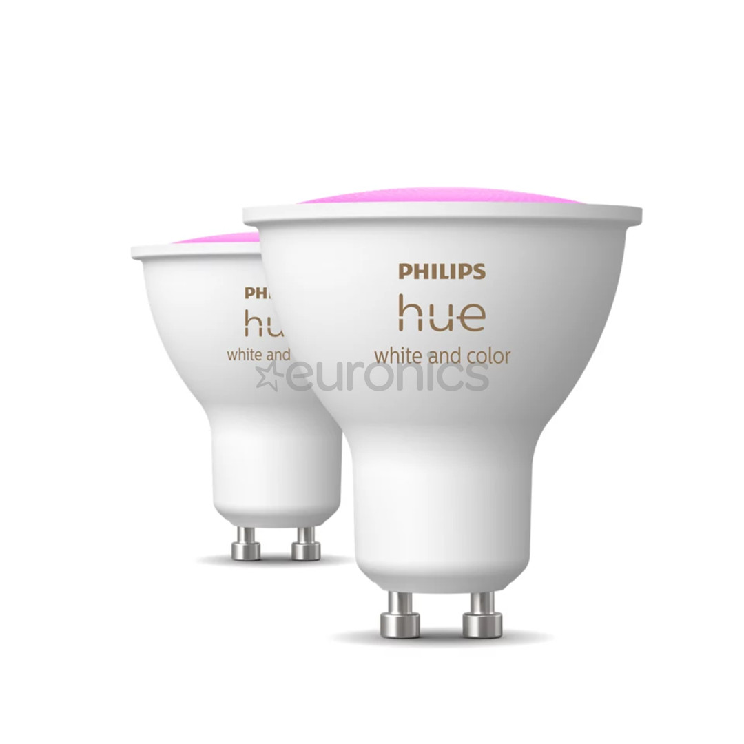 Philips Hue Smart Spotlight, white and color, GU10, 2 pc - Smart light