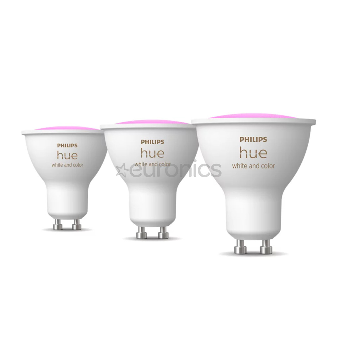 Philips Hue Smart Spotlight, white and color, GU10, 3 шт. - Умные лампы
