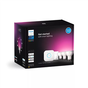 Philips Hue Starter Kit, Smart Spotlights, Dimmer Switch, GU10 3 tk - Nutivalgusti komplekt
