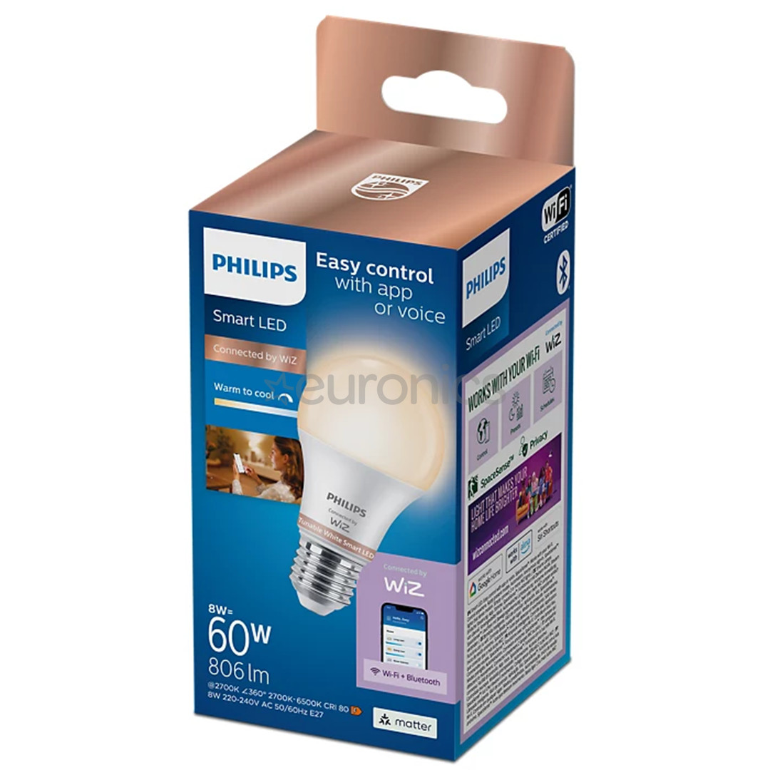Philips Wiz Smart LED Bulb, E27, 1 pc, white - LED light