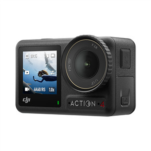 Dji Osmo Action 4 Adventure Combo, must - Seikluskaamera komplekt
