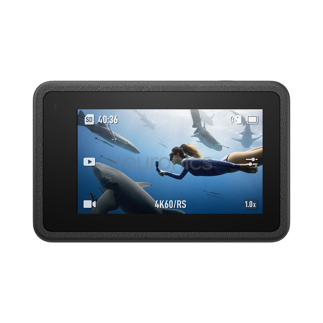 Dji Osmo Action 4 Adventure Combo, must - Seikluskaamera komplekt