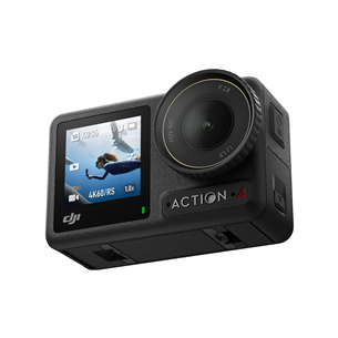 Dji Osmo Action 4 Adventure Combo, must - Seikluskaamera komplekt