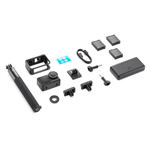 Dji Osmo Action 4 Adventure Combo, must - Seikluskaamera komplekt