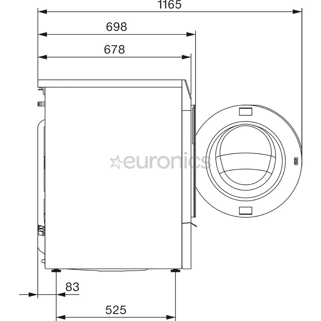 Miele WQ 1200 WPS Nova Edition, 9 kg, depth 67.8 cm, 1400 rpm - Front load washing machine