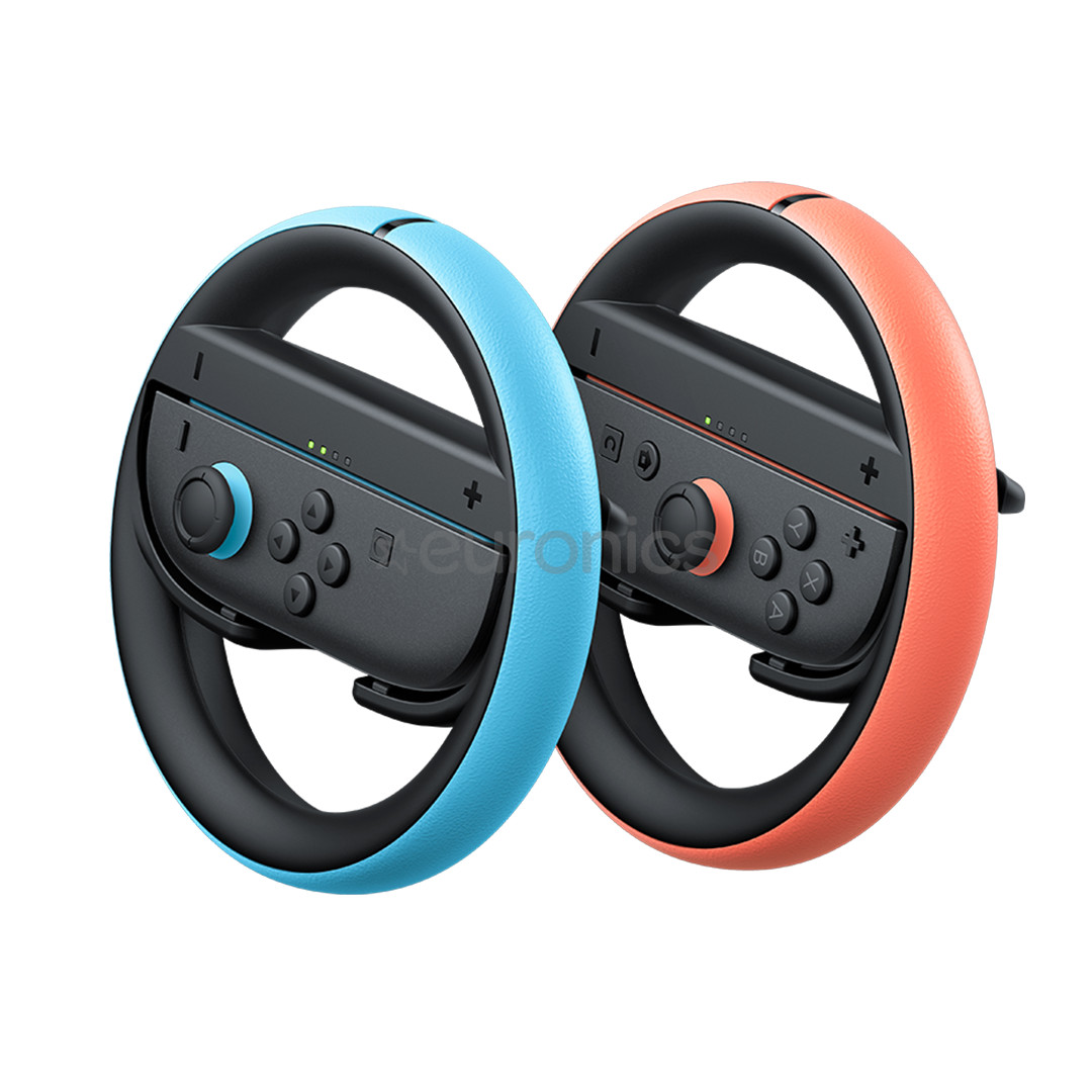 Nintendo Joy-Con 2 Wheel, Nintendo Switch 2, 2 шт., голубой/красный - Руль
