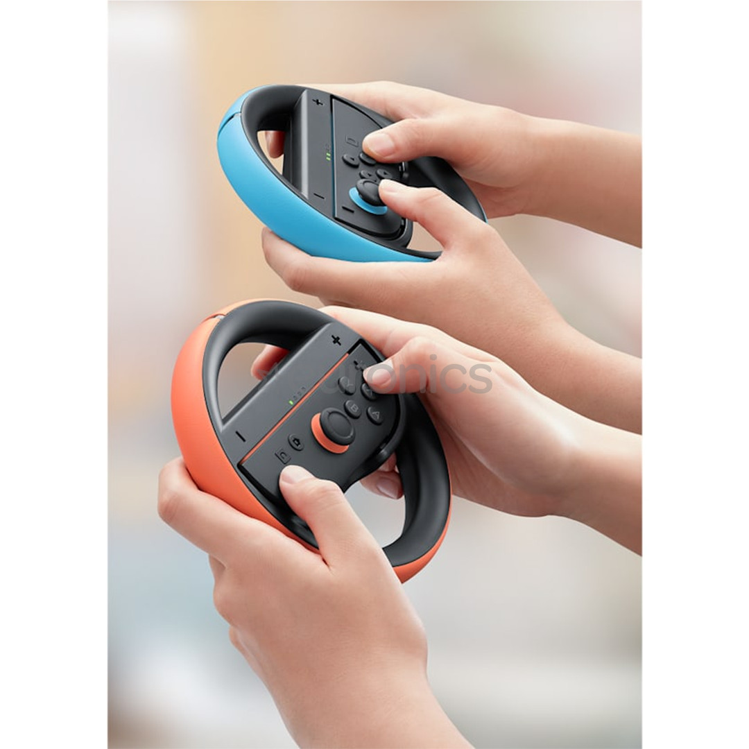 Nintendo Joy-Con 2 Wheel, Nintendo Switch 2, 2 шт., голубой/красный - Руль