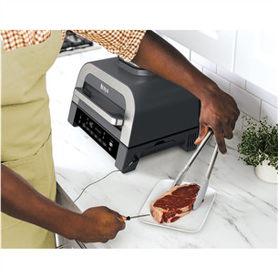 Ninja 6-in-1 MAX, 1760 W, must/hõbedane - Grill ja kuumaõhufritüür