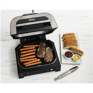Ninja 6-in-1 MAX, 1760 W, must/hõbedane - Grill ja kuumaõhufritüür