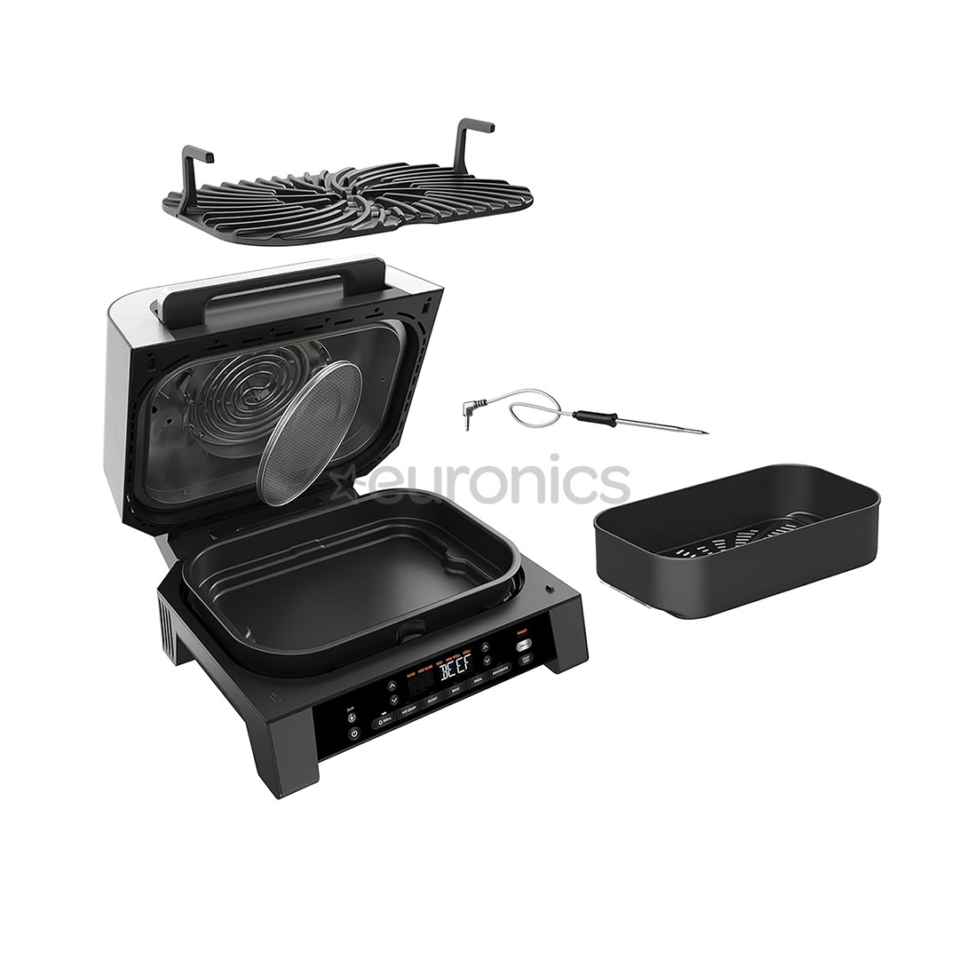 Ninja 6-in-1 MAX, 1760 W, must/hõbedane - Grill ja kuumaõhufritüür