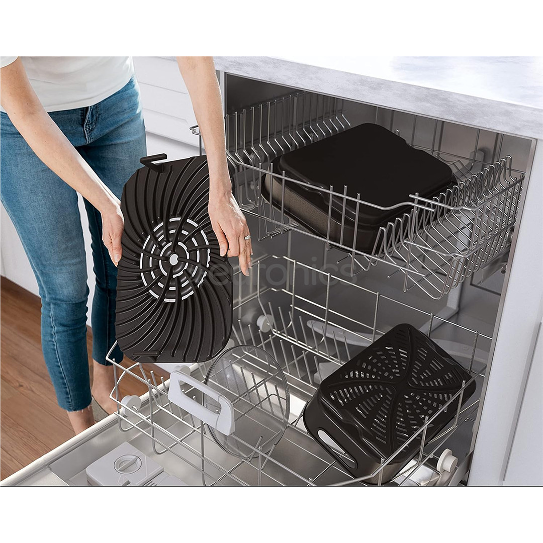 Ninja 6-in-1 MAX, 1760 W, must/hõbedane - Grill ja kuumaõhufritüür