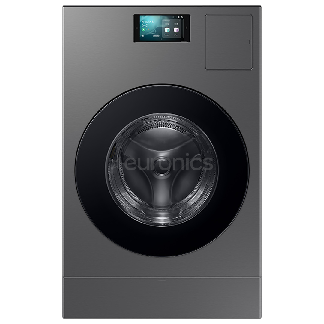 Samsung Bespoke AI Laundry Combo, 18 kg / 11 kg, depth 87.5 cm, 1000 rpm, grey - Washer-dryer combo