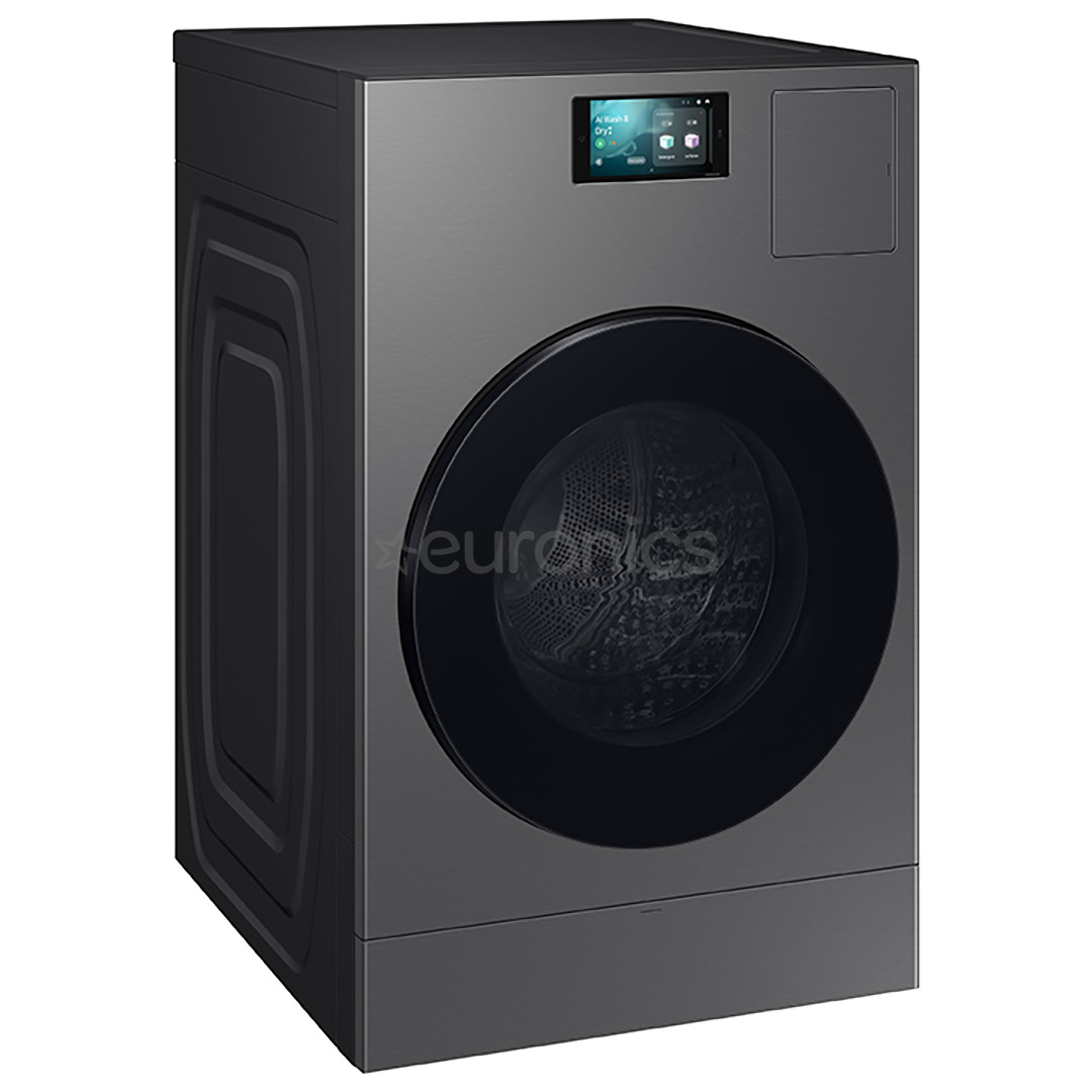 Samsung Bespoke AI Laundry Combo, 18 kg / 11 kg, depth 87.5 cm, 1000 rpm, grey - Washer-dryer combo