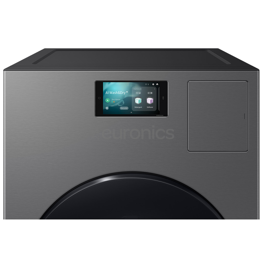 Samsung Bespoke AI Laundry Combo, 18 kg / 11 kg, depth 87.5 cm, 1000 rpm, grey - Washer-dryer combo