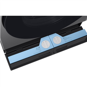 Samsung Bespoke AI Laundry Combo, 18 kg / 11 kg, depth 87.5 cm, 1000 rpm, grey - Washer-dryer combo