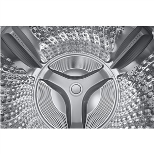 Samsung Bespoke AI Laundry Combo, 18 kg / 11 kg, depth 87.5 cm, 1000 rpm, grey - Washer-dryer combo