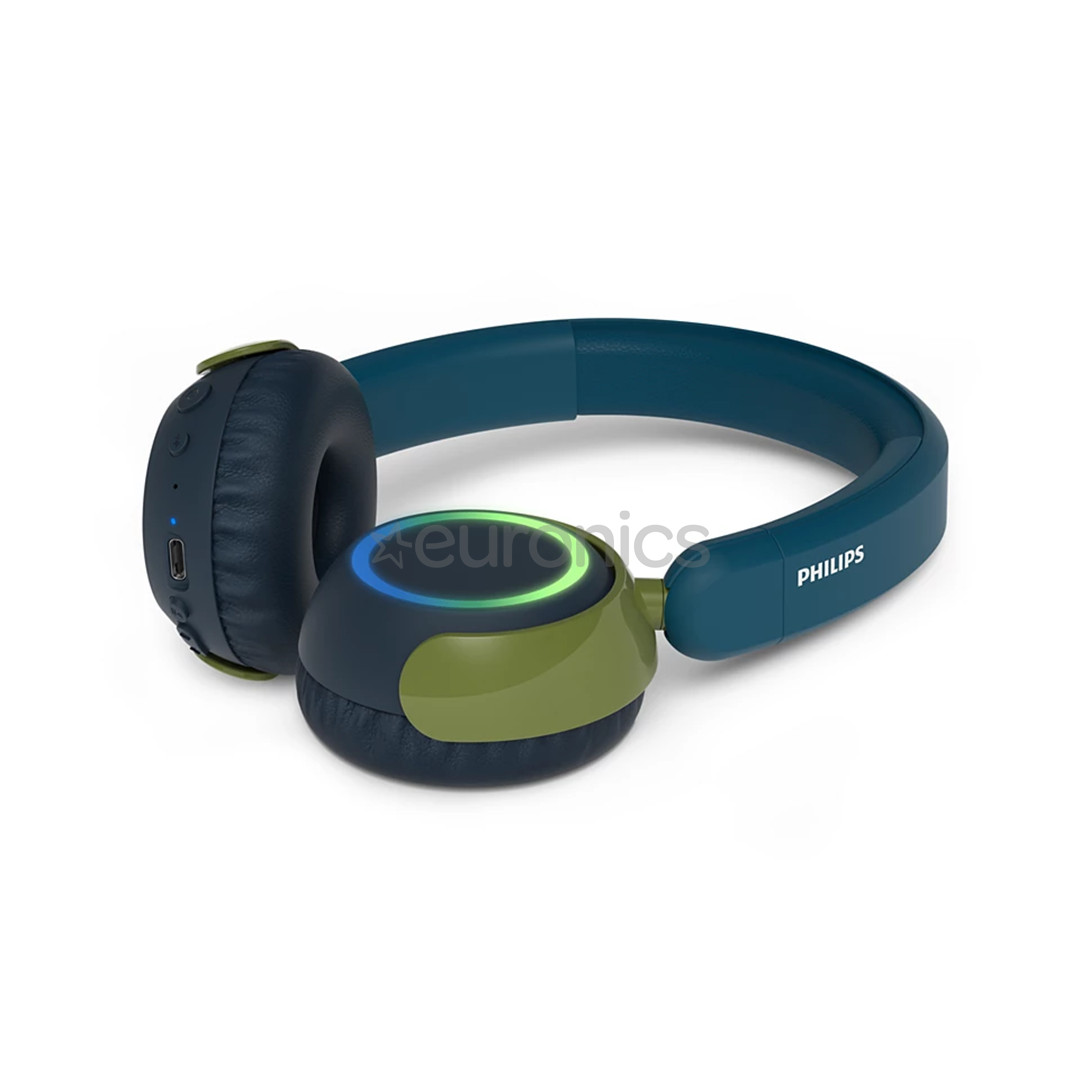Philips TAK4200, crystal teal - Kids' wireless heaphones