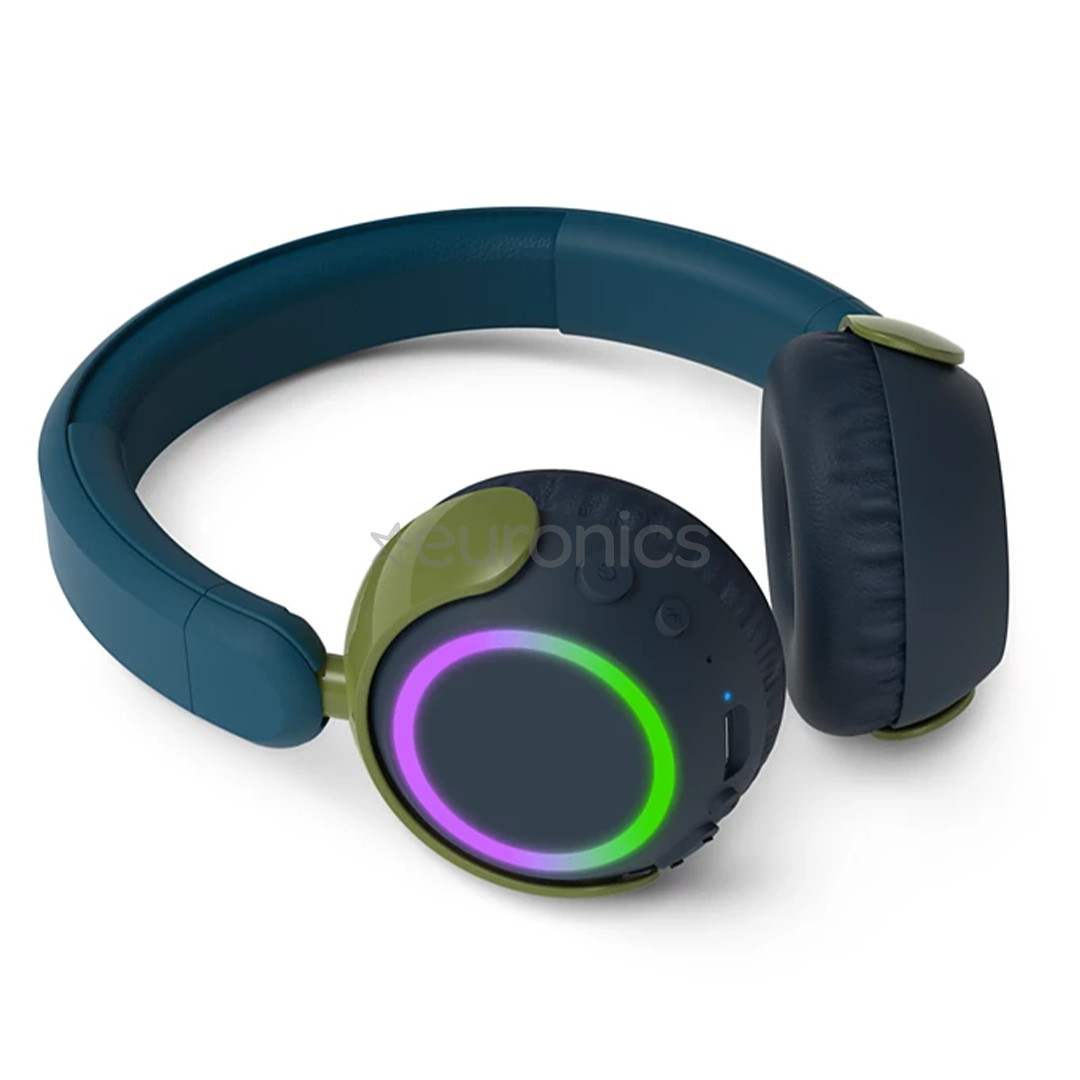 Philips TAK4200, crystal teal - Kids' wireless heaphones